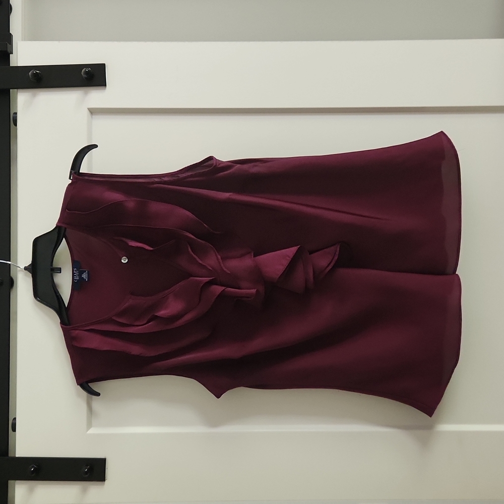 Chaps xl ruffled top